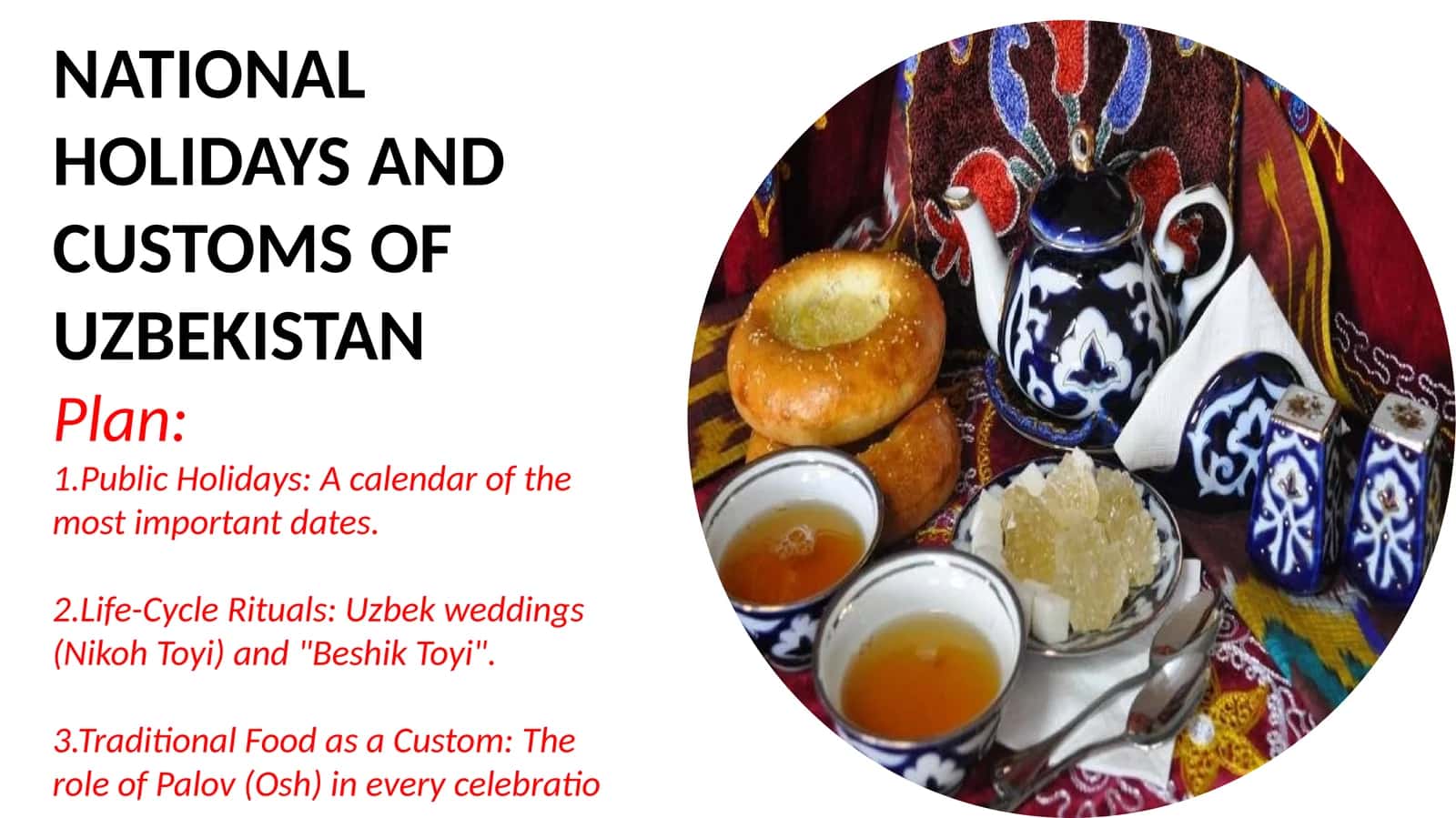 NATIONAL HOLIDAYS AND CUSTOMS OF UZBEKISTAN