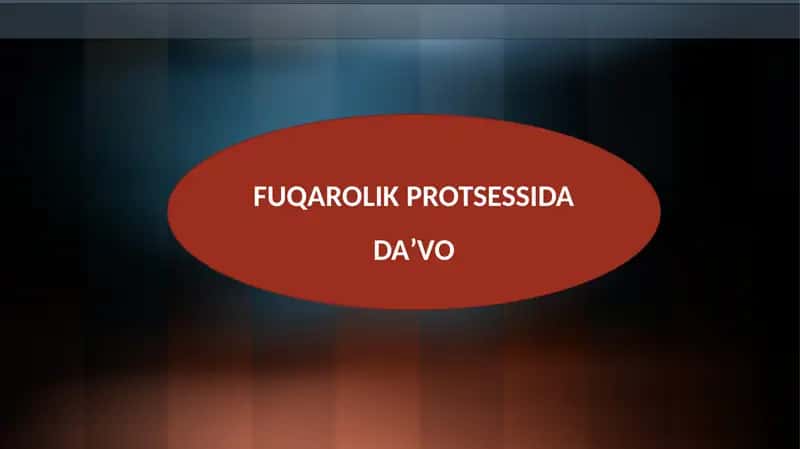 FUQAROLIK PROTSESSIDADAʼVO