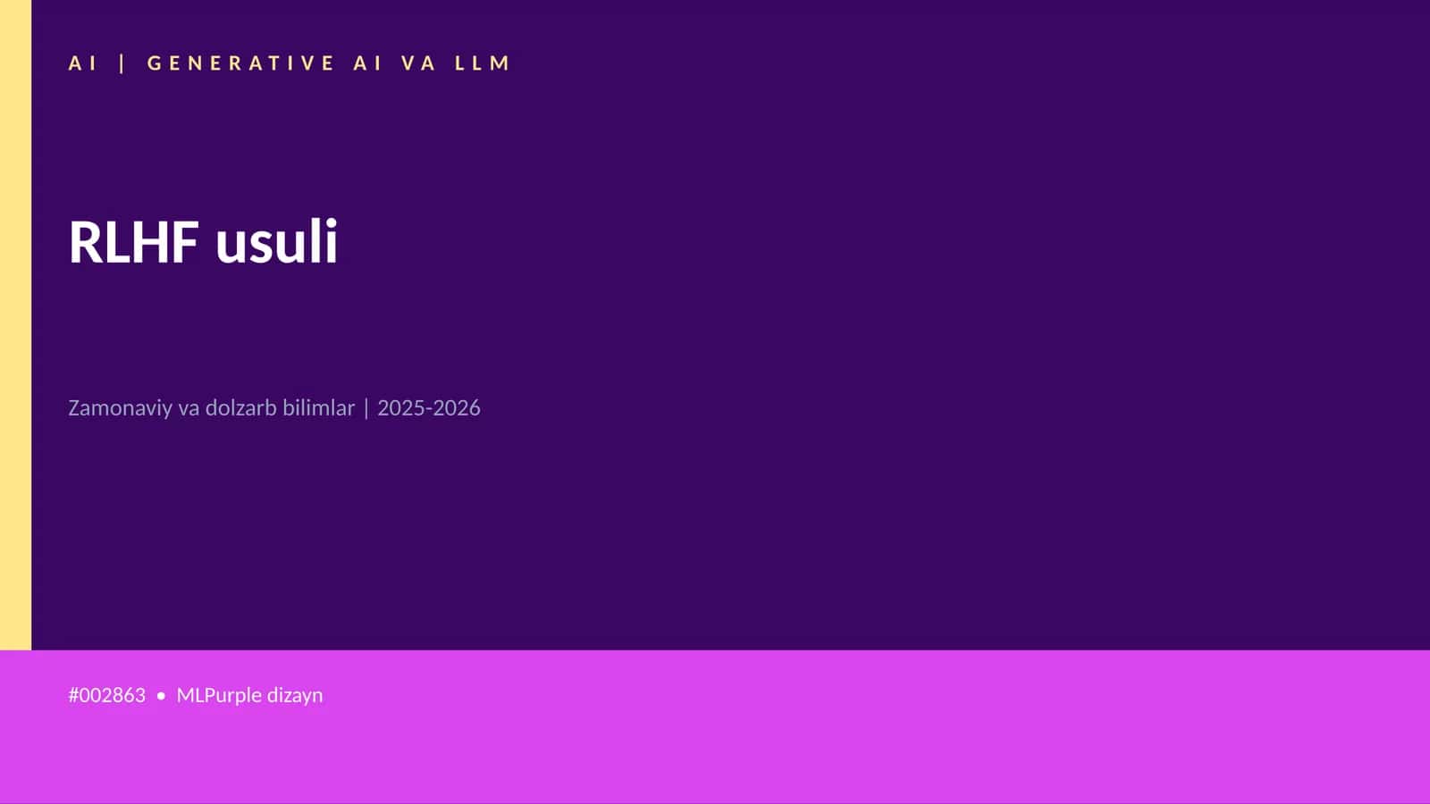 RLHF usuli