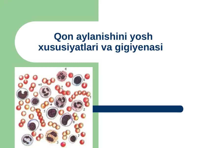 Yosh xususiyatlariva gigiyenasi