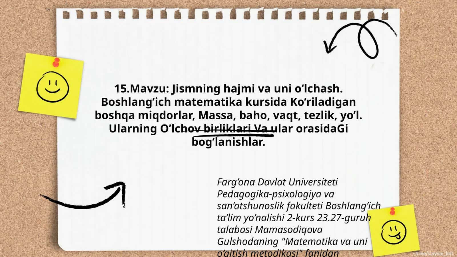 Matematika va uni o‘qitish metodikasi