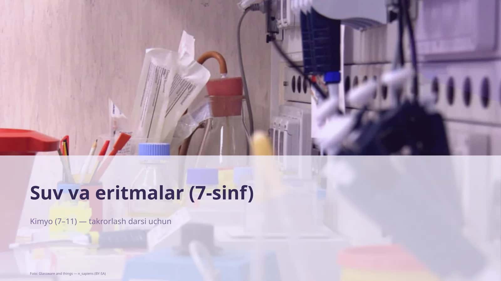 Suv va eritmalar (7-sinf)