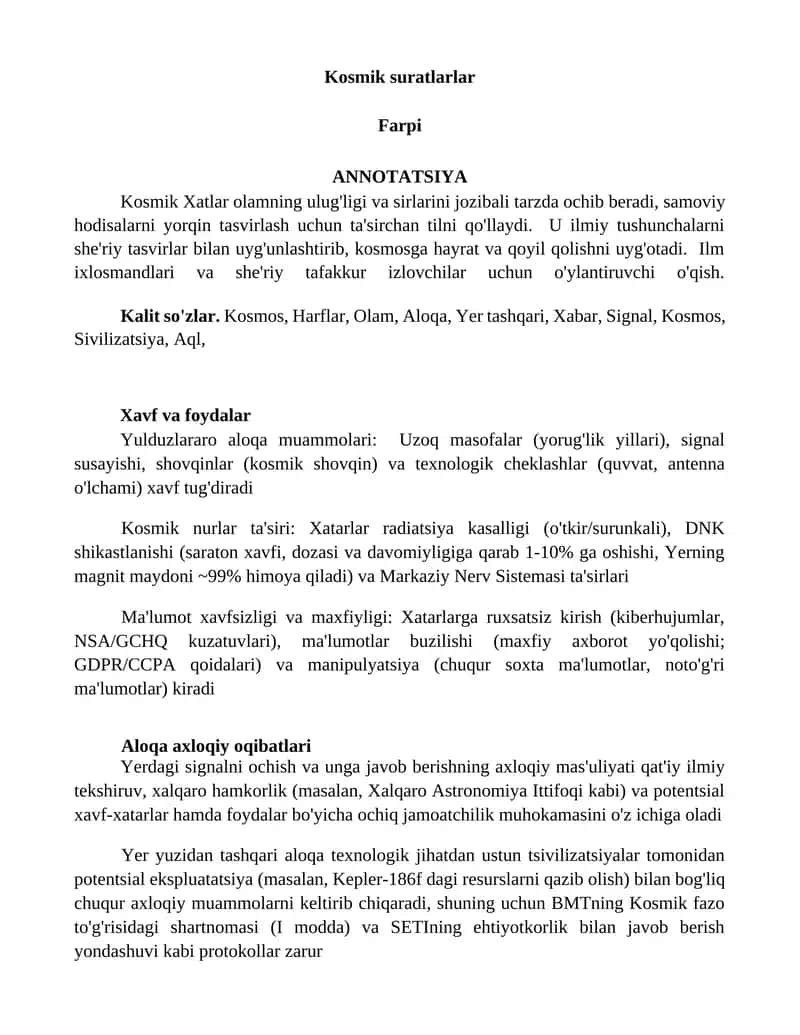 Kosmik suratlarlar