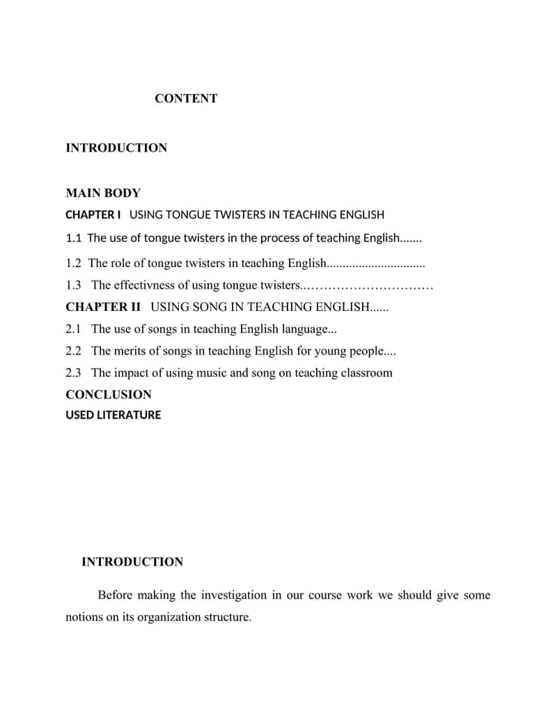 THEME: USING TONGUE TWISTERS AND SONG IN TEACHING ENGLISH