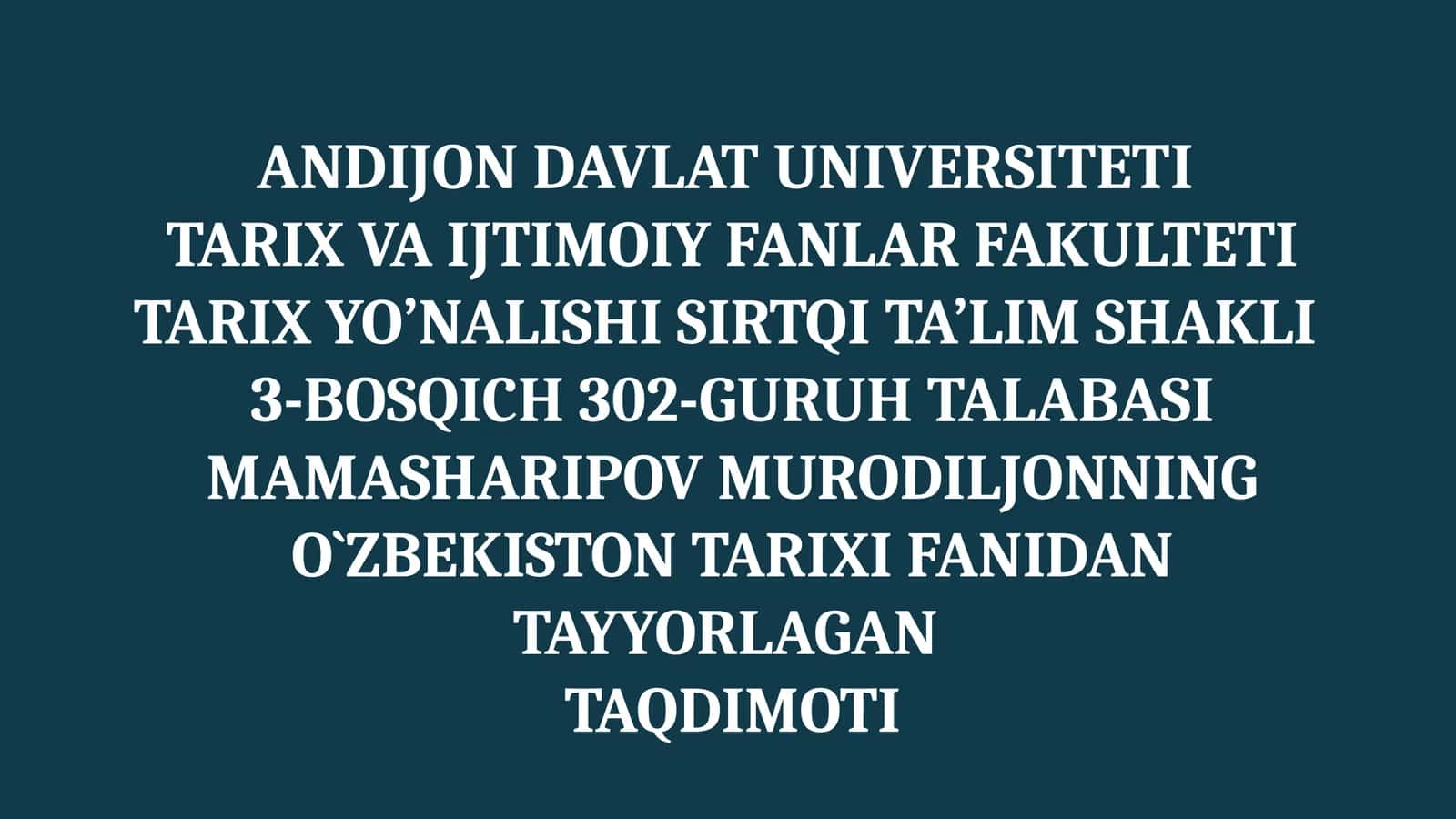 Oʻzbekistonda ikki palatali parlamentning shakllanishi