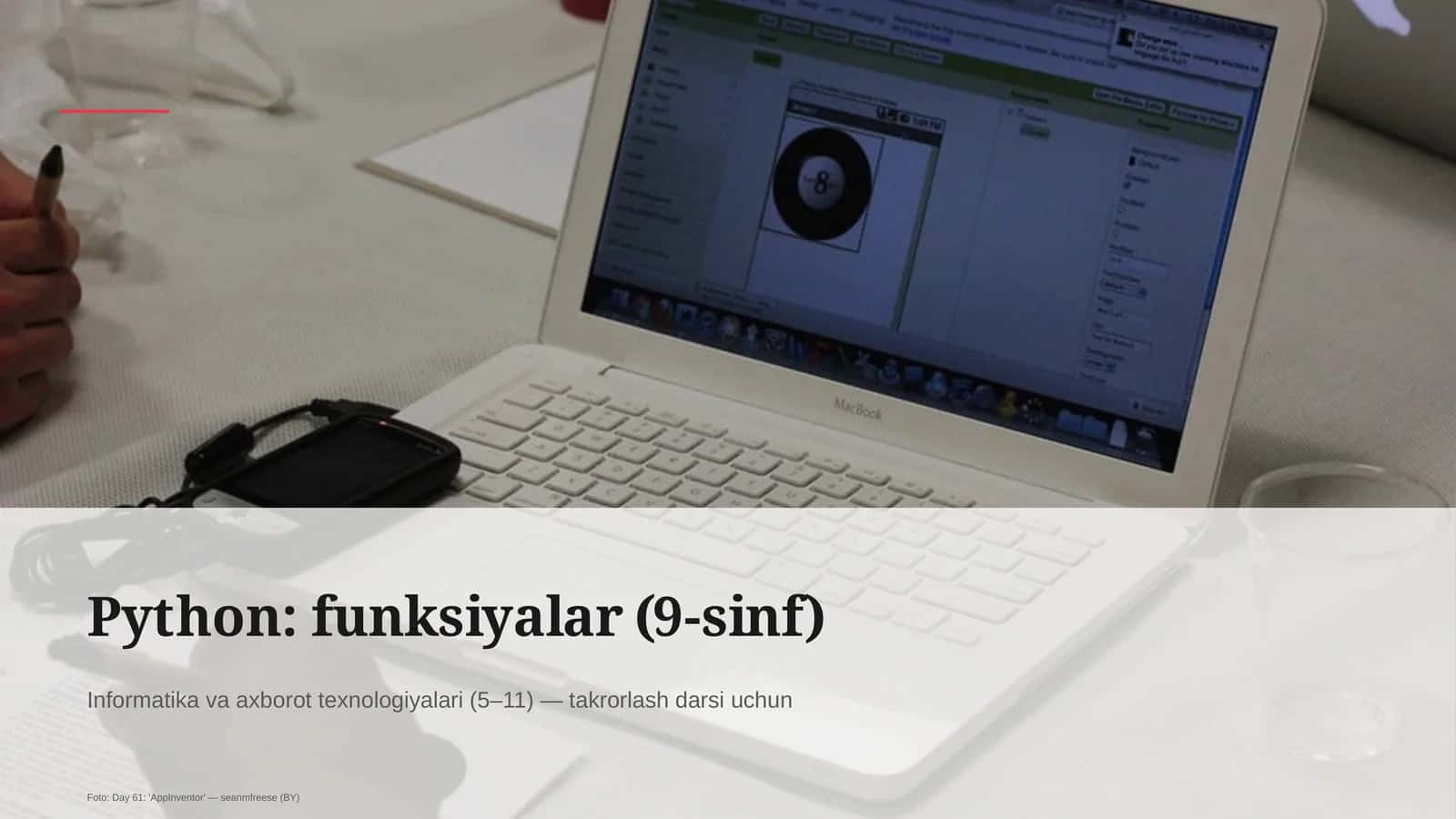 Python: funksiyalar (9-sinf)