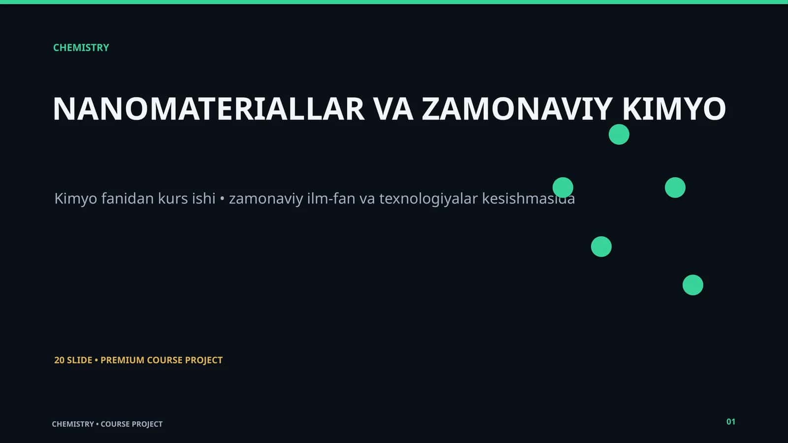 NANOMATERIALLAR VA ZAMONAVIY KIMYO