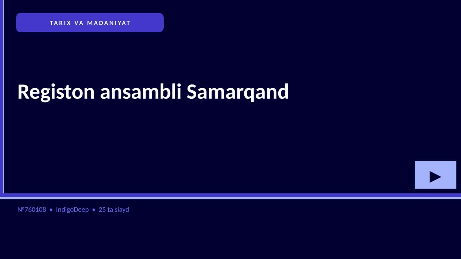 Registon ansambli Samarqand