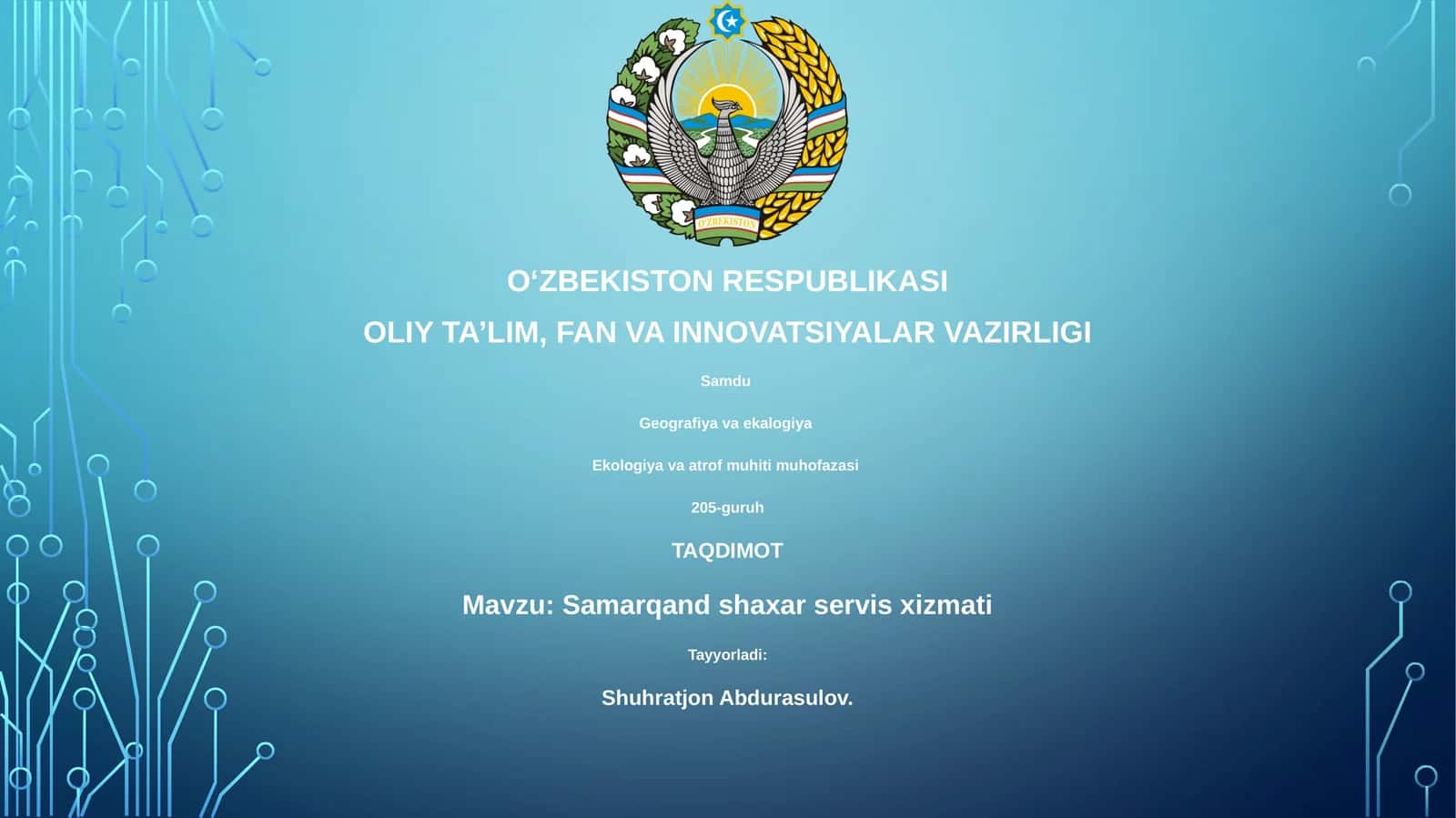 Samarqand shahar xizmatlari