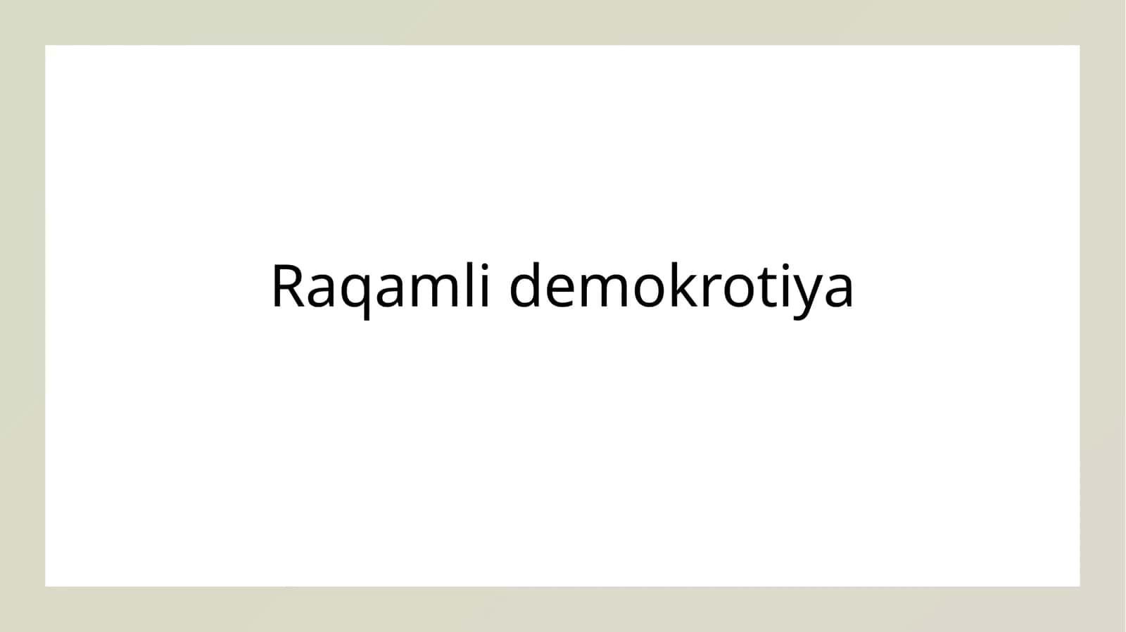 Raqamli demokrotiya