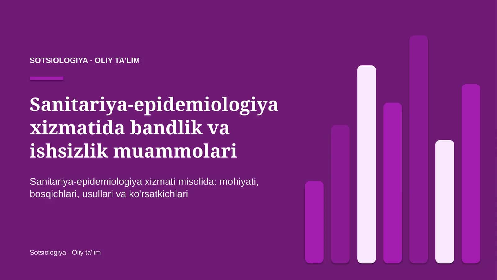 sanitariya epidemiologiya xizmatida bandlik va ishsizlik muammolari 5246