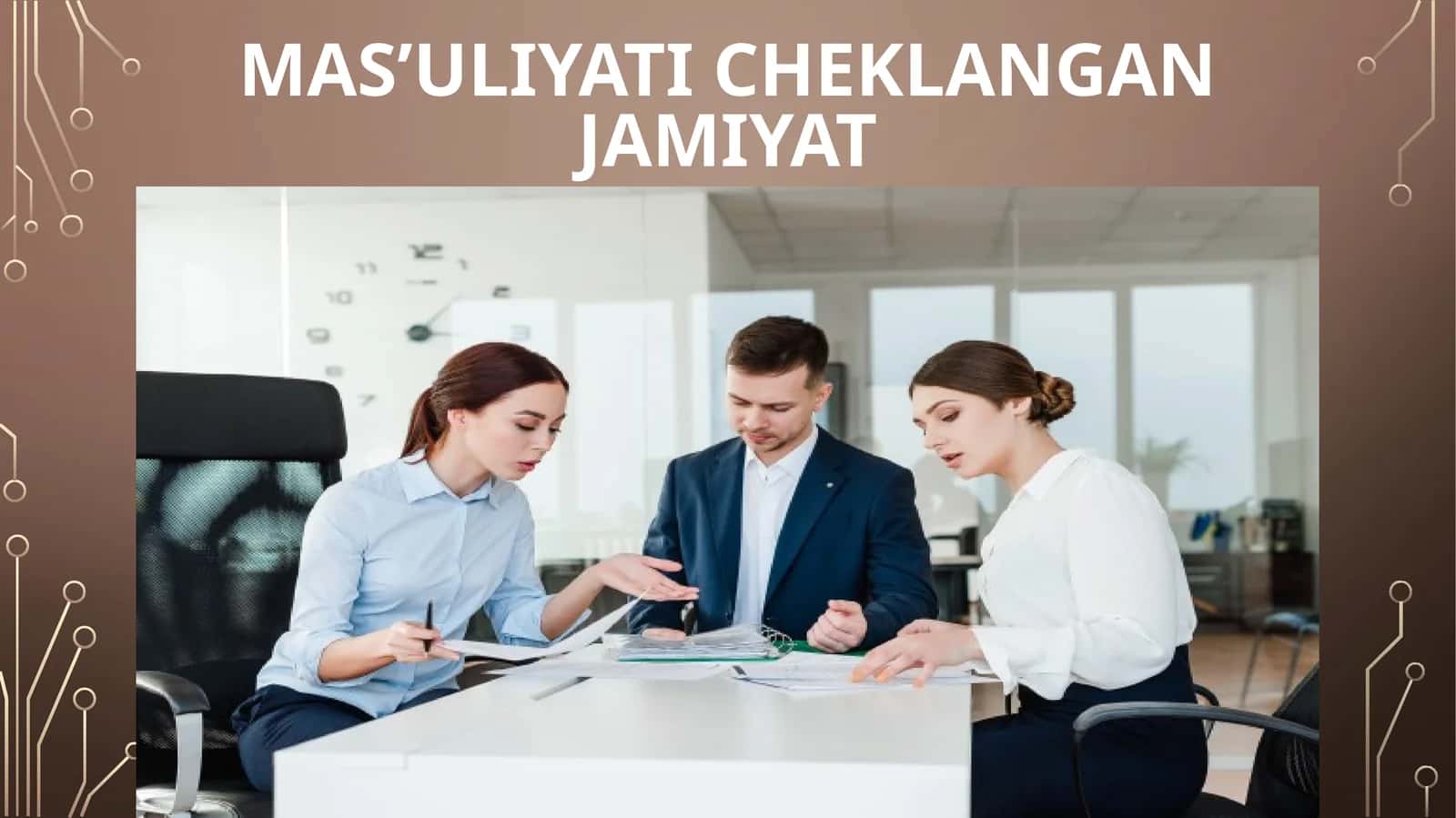 MAS’ULIYATI CHEKLANGAN JAMIYAT