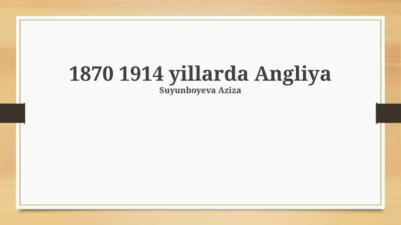 1870 1914 yillarda Angliya
