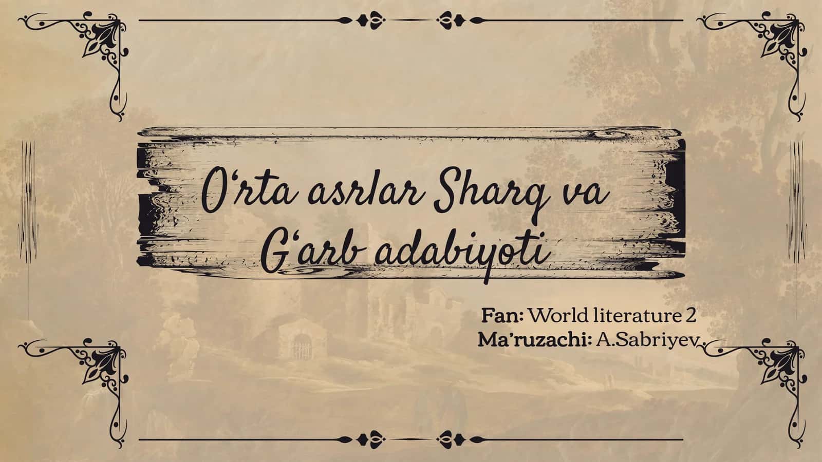Fan:World literature 2