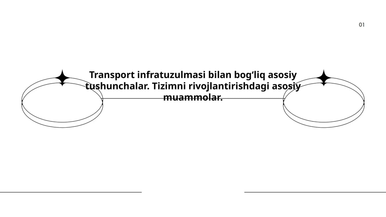 Transport infratuzulmasi bilan bogʻliq asosiy tushunchalar