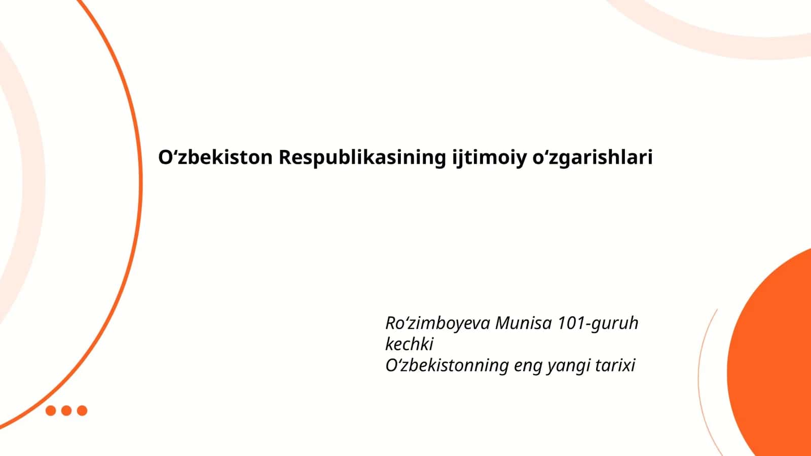 Ta'lim tizimidagi islohotlar