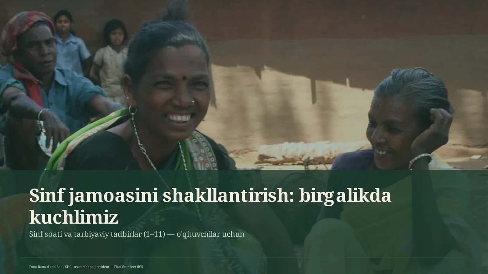 Sinf jamoasini shakllantirish: birgalikda kuchlimiz