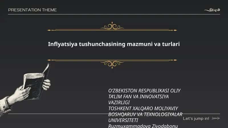 Inflyatsiya tushunchasining mazmuni va turlari