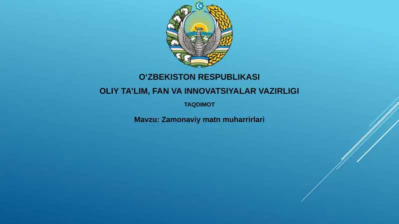 Zamonaviymatnmuharrirlari
