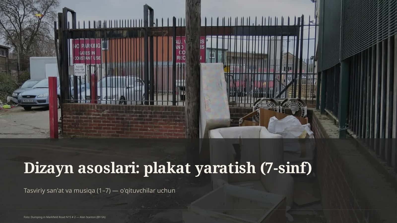 Dizayn asoslari: plakat yaratish (7-sinf)