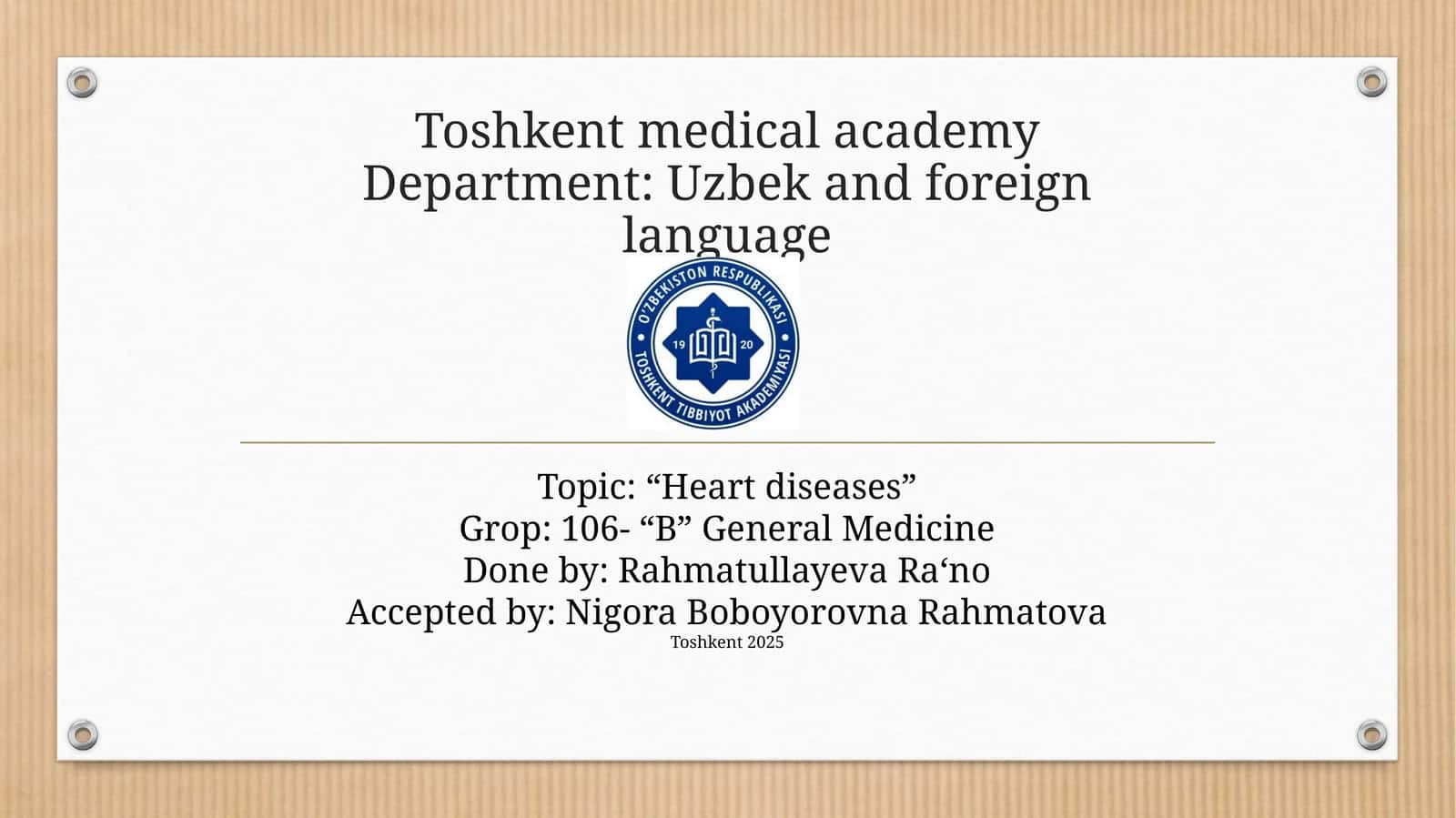 “Heart diseases”