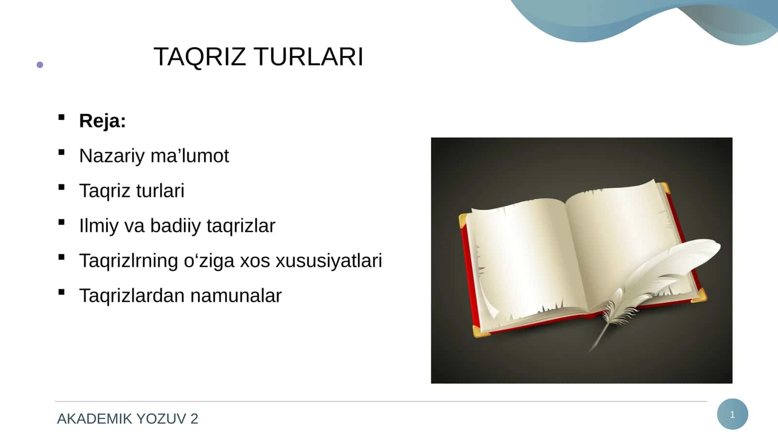 TAQRIZ TURLARI