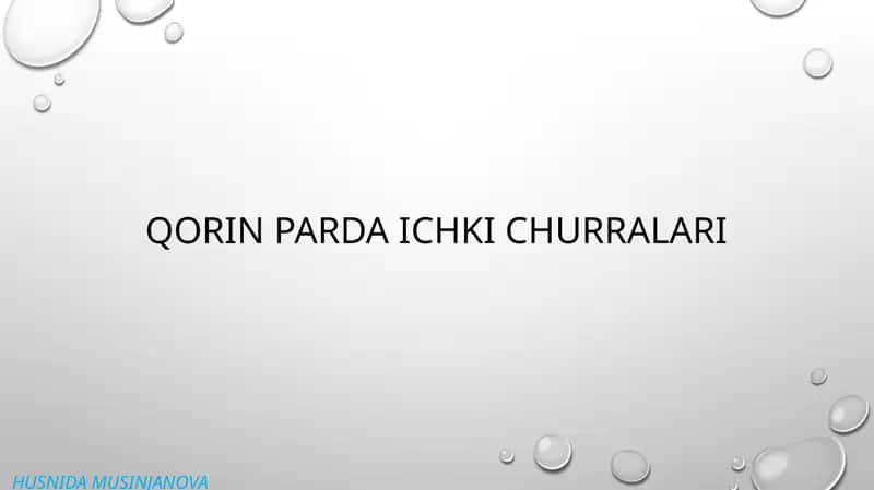 Qorin bo'shlig'i churralari