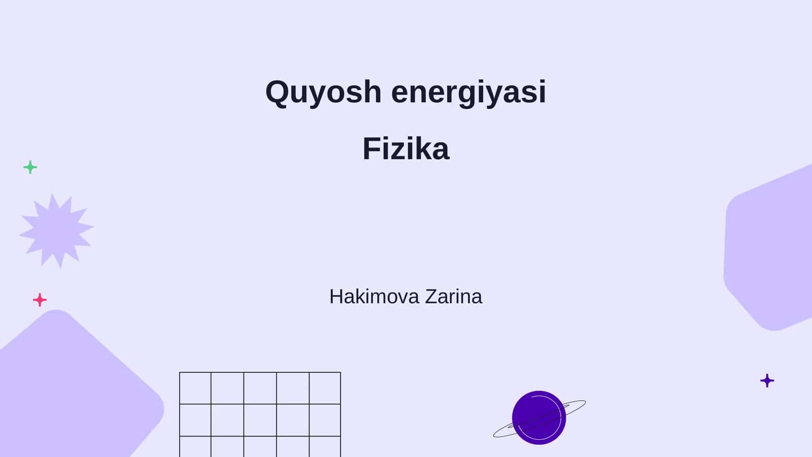 Quyosh energiyasi