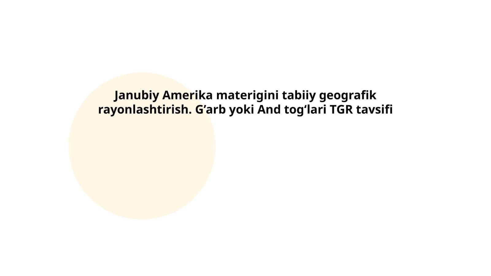 Tabiiy geografiya