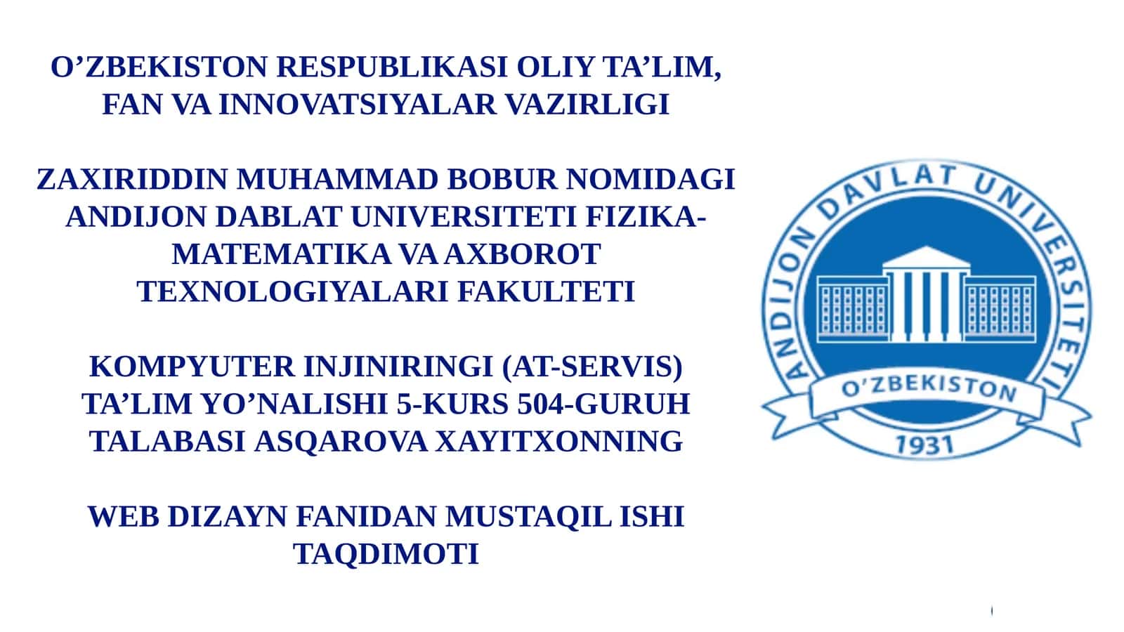 Kompaniya injiniringi AT serviz taqdimot