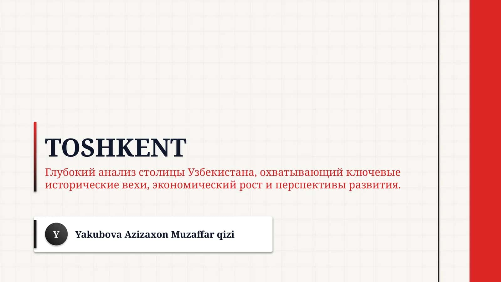 Toshkent