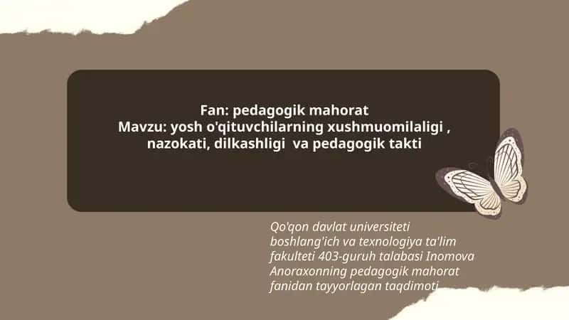 pedagogik mahorat