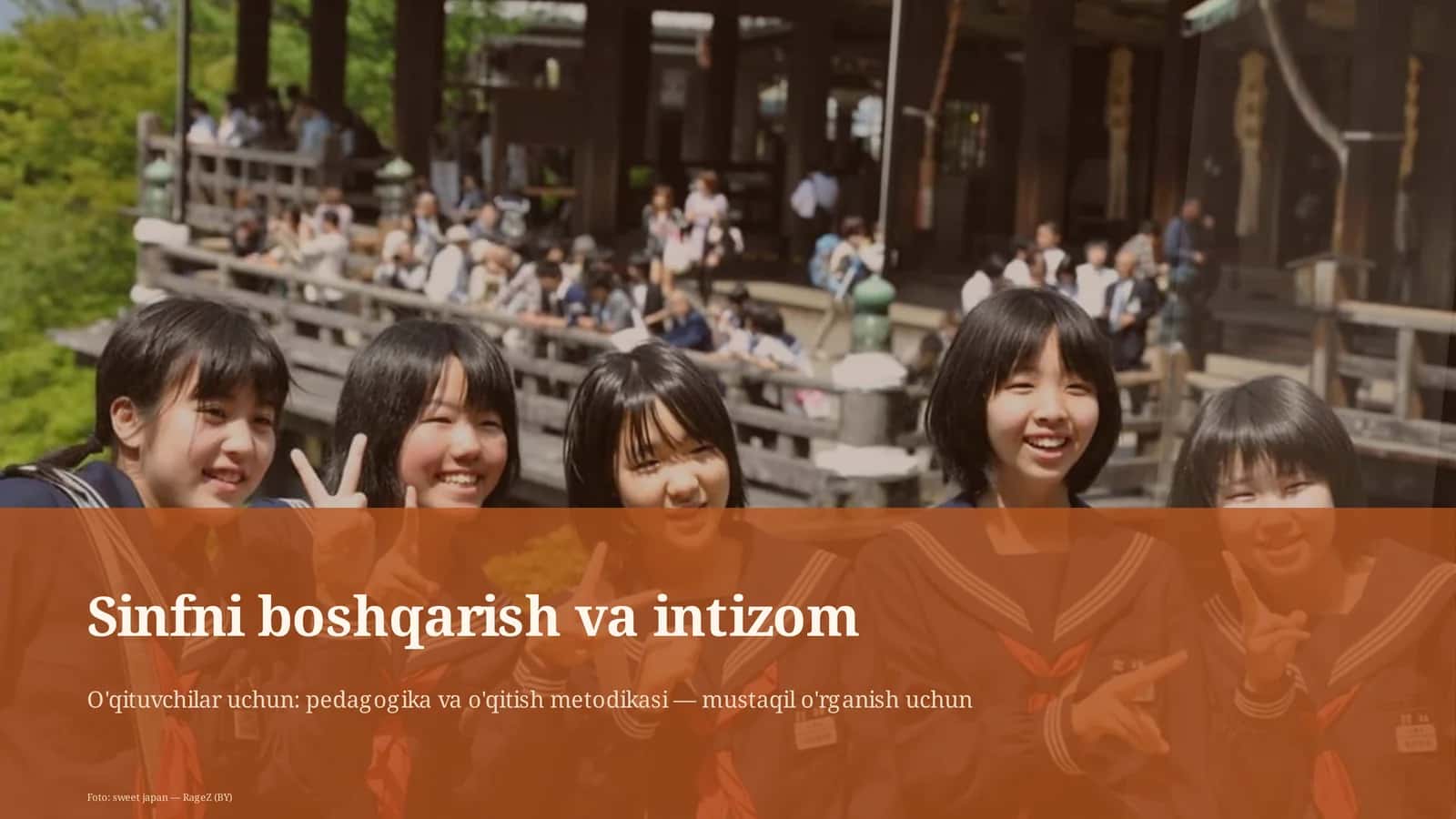 Sinfni boshqarish va intizom