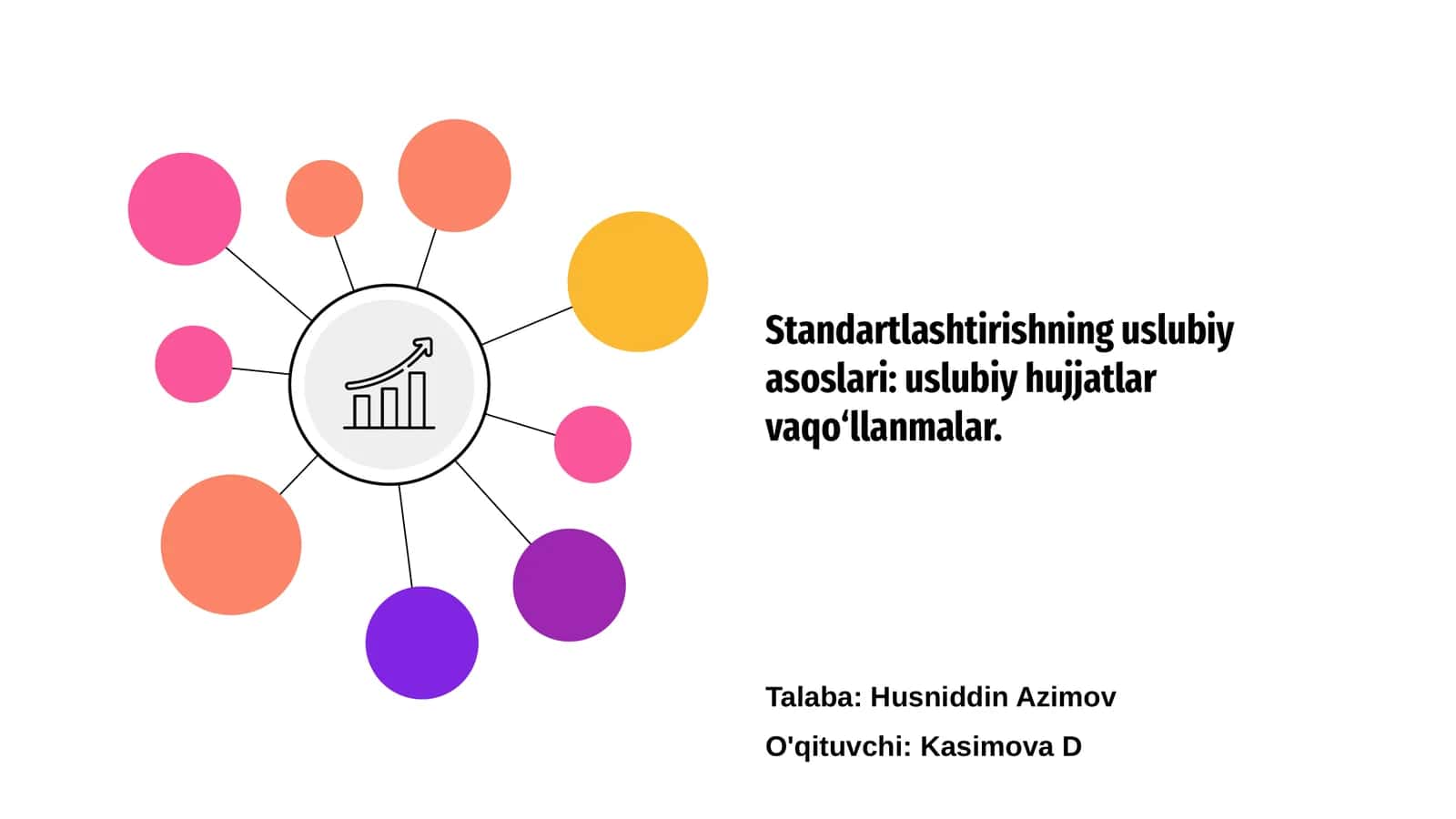 Standartlashtirishning uslubiy asoslari: uslubiy hujjatlar vaqo‘llanmalar