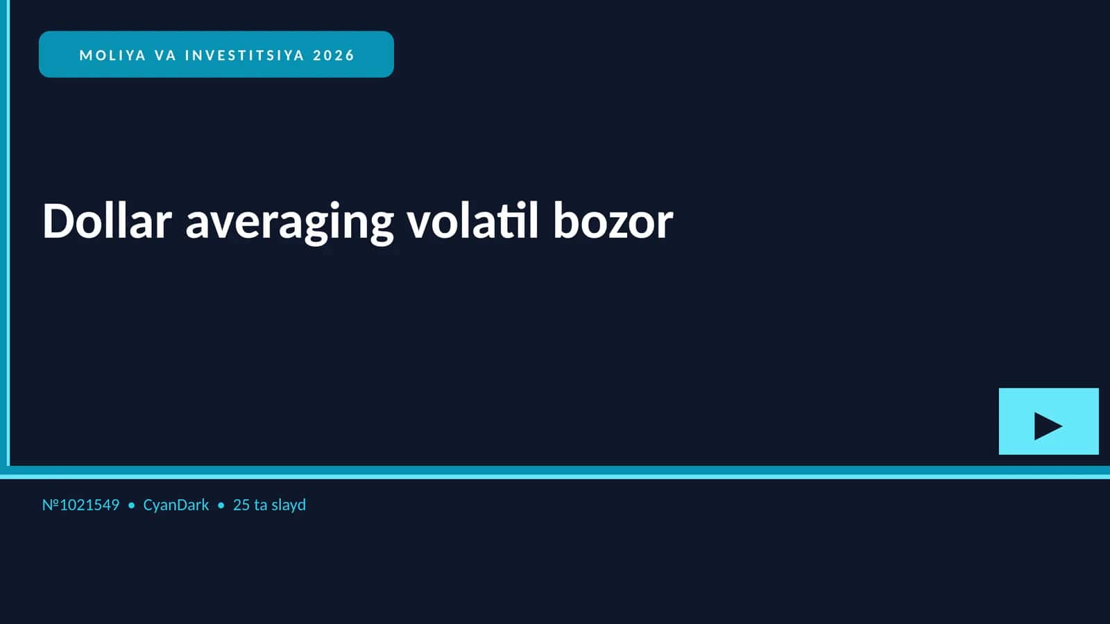 MOLIYA VA INVESTITSIYA 2026