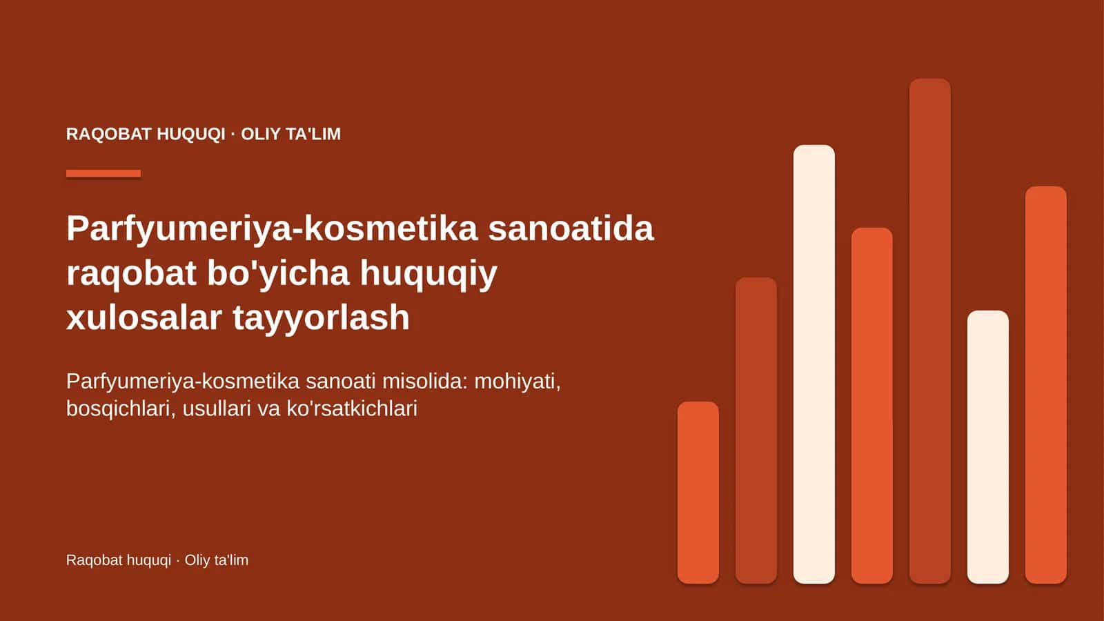 parfyumeriya kosmetika sanoatida raqobat bo'yicha huquqiy xulosalar tayyorlash 3525
