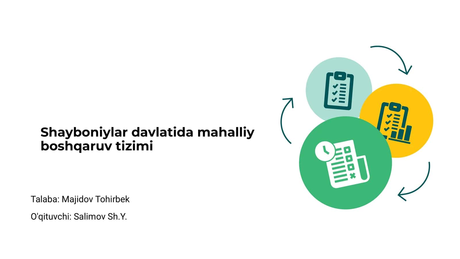 Shayboniylar davlatida mahalliy boshqaruv tizimi