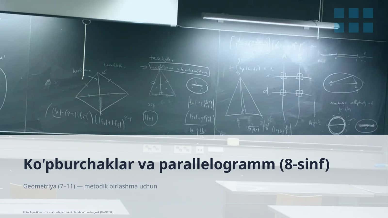 Ko'pburchaklar va parallelogramm (8-sinf)