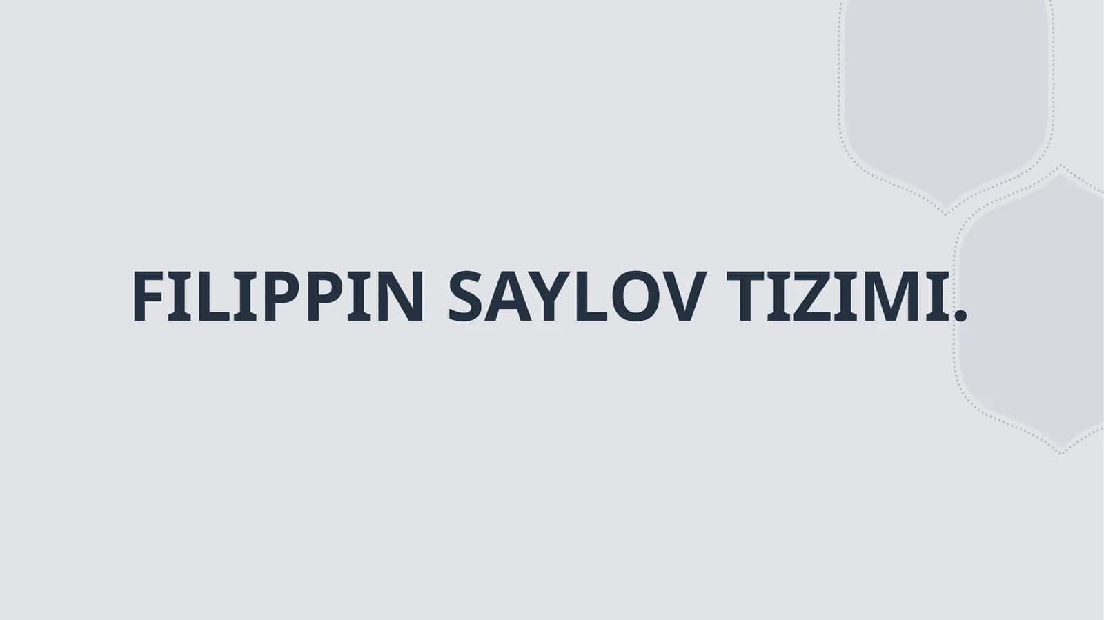 Filippin saylov tizimi