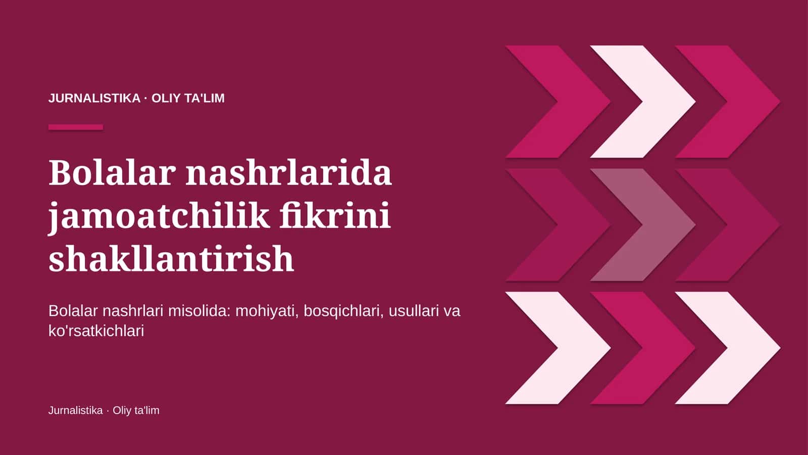 bolalar nashrlarida jamoatchilik fikrini shakllantirish 5594