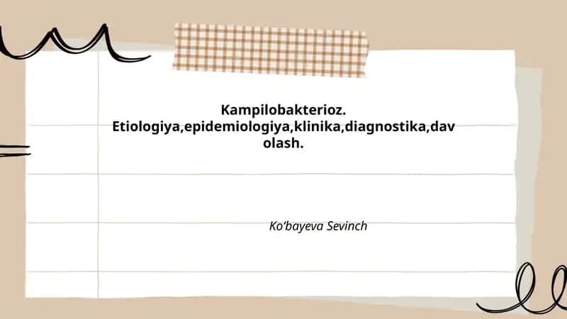 Kampilobakterioz
