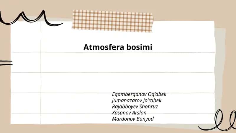 Atmosfera bosimi