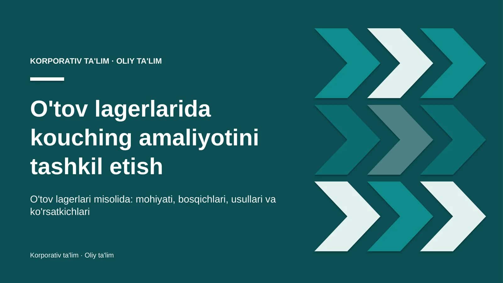 o'tov lagerlarida kouching amaliyotini tashkil etish 8480