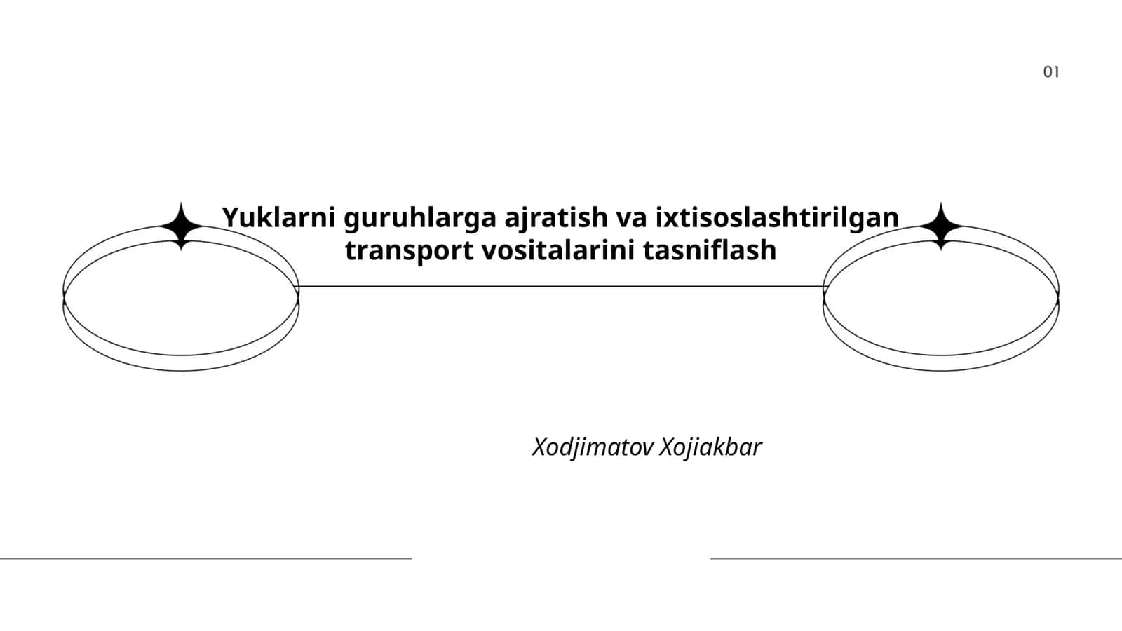 Yuklarni guruhlarga ajratish va ixtisoslashtirilgan transport vositalarini tasniflash