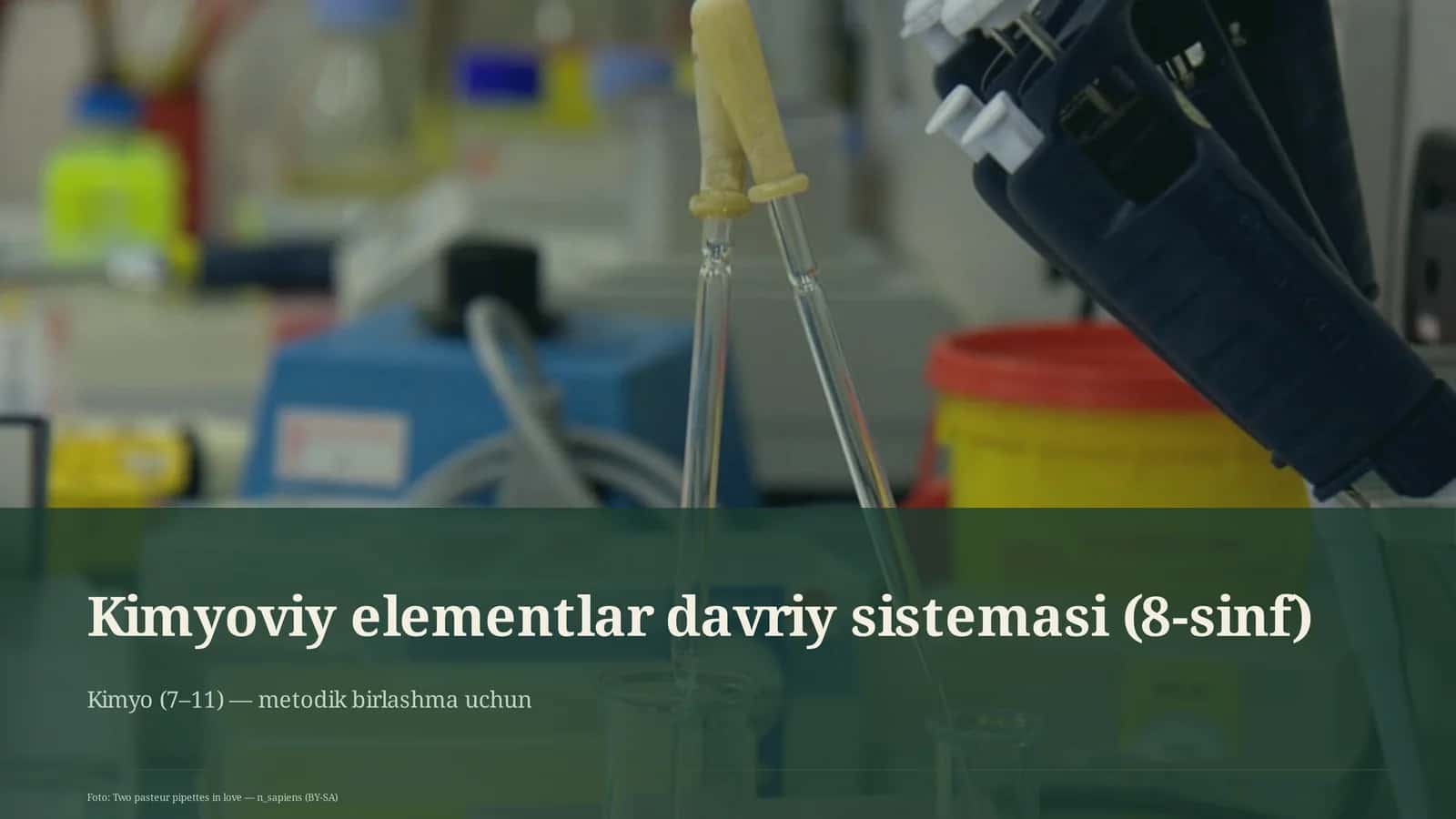 Kimyoviy elementlar davriy sistemasi (8-sinf)