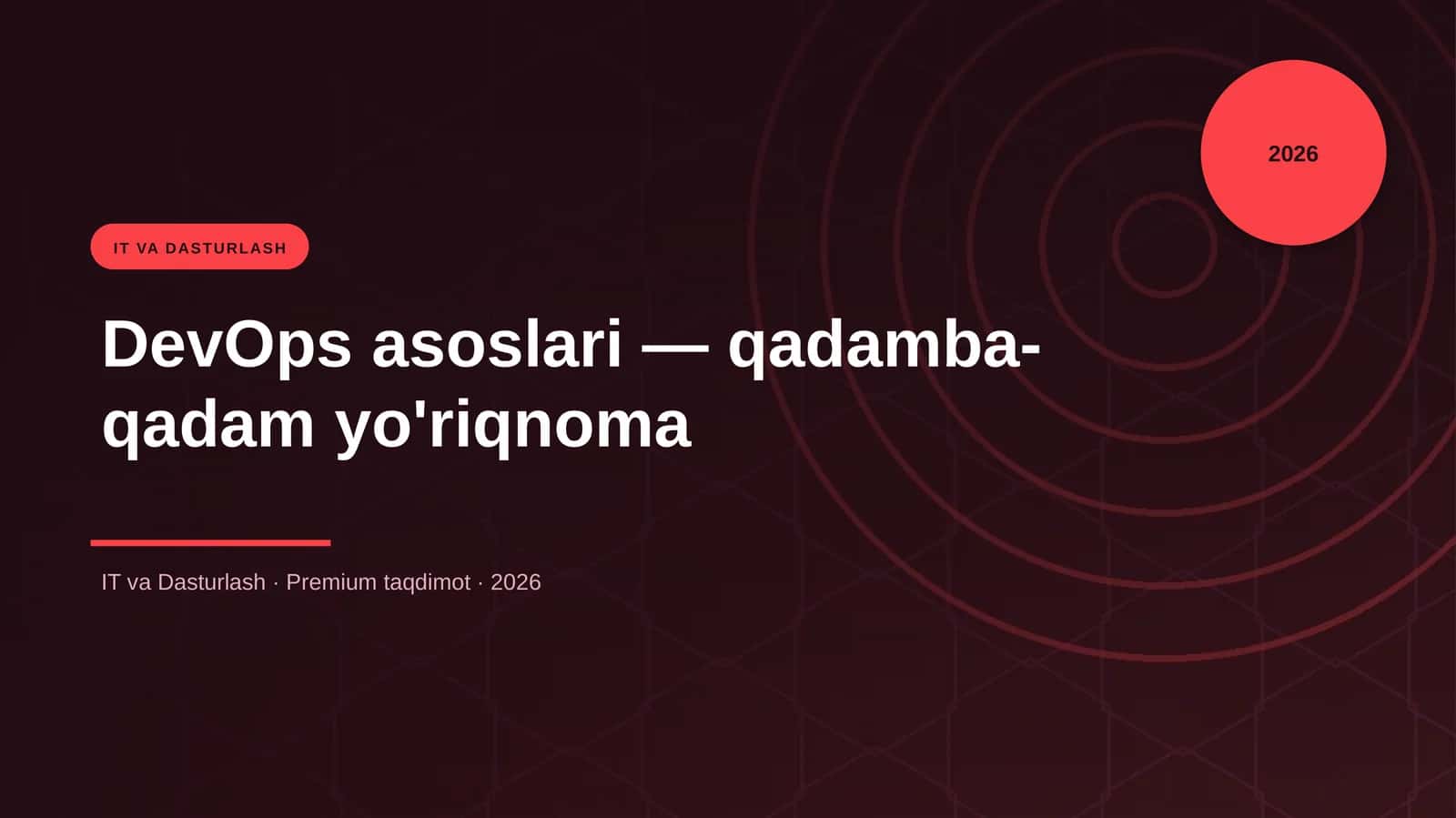 DevOps asoslari — qadamba-qadam yo'riqnoma