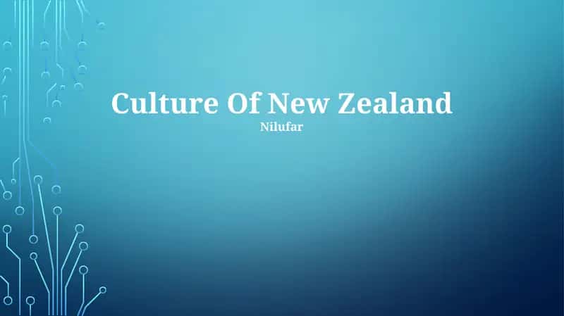 Culture Of New Zealand
