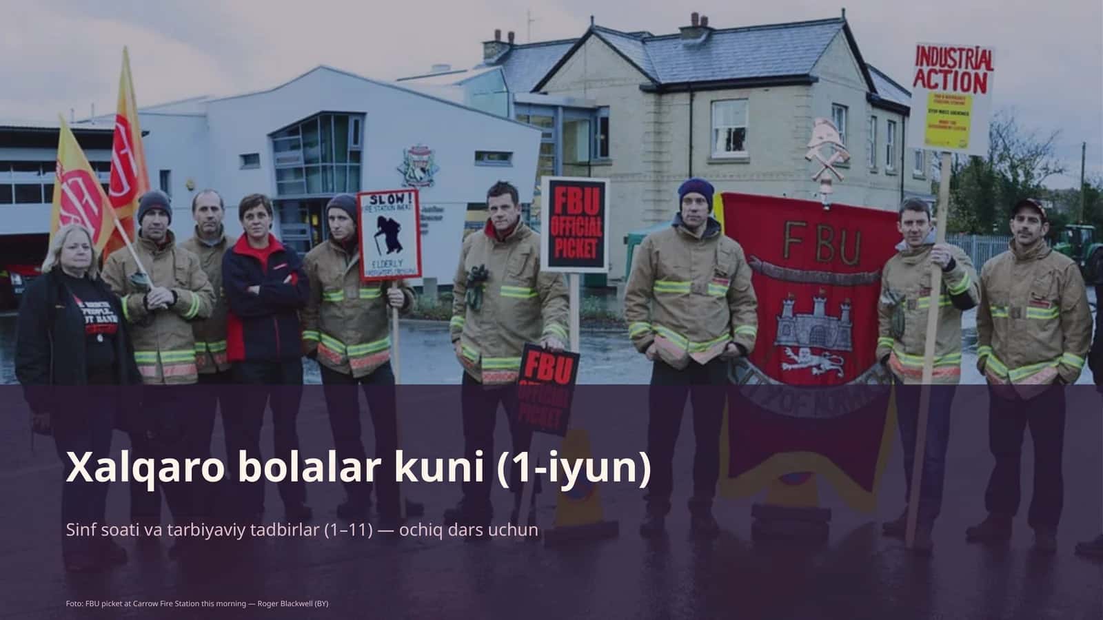 Sinf soati va tarbiyaviy tadbirlar (1–11) — ochiq dars uchun