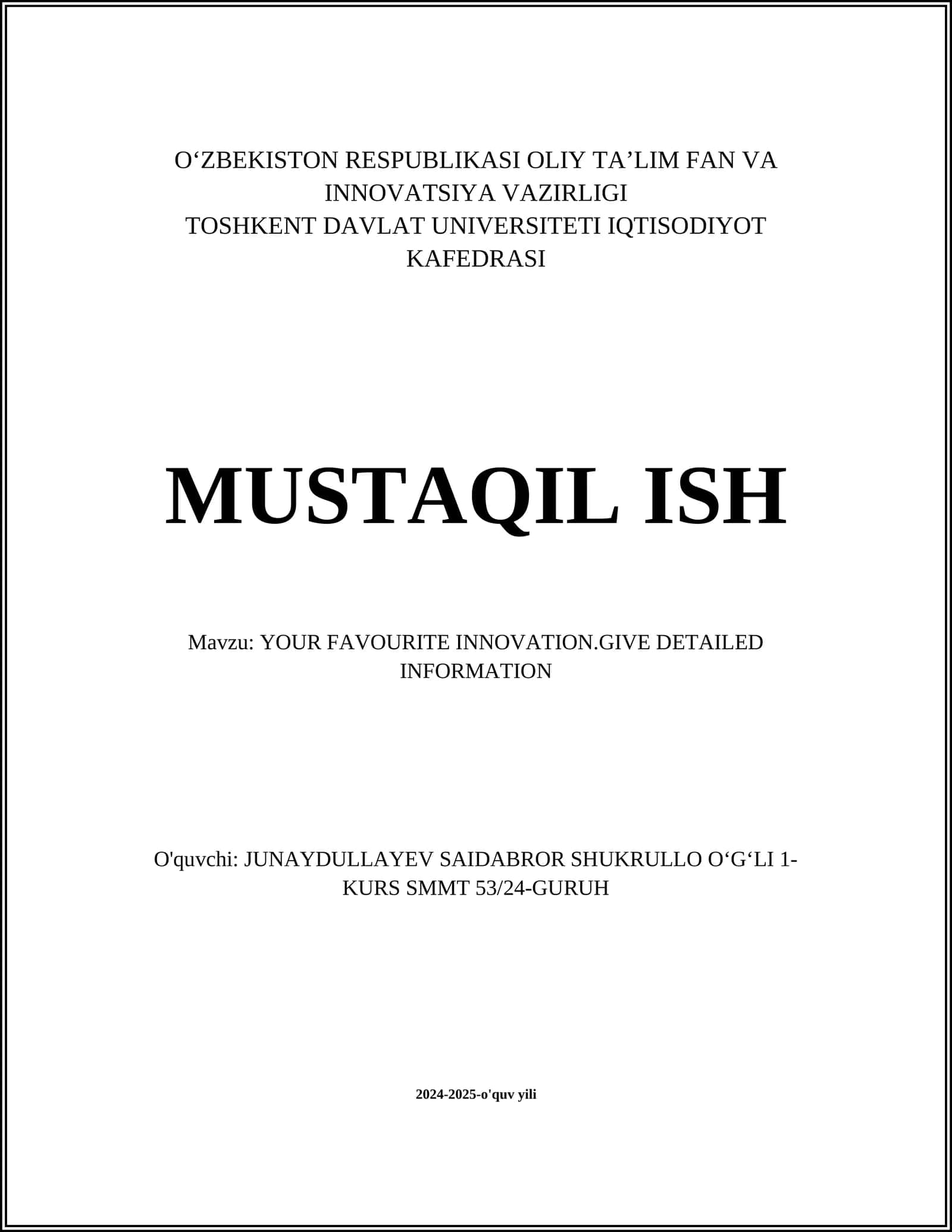 Sun'iy intellekt (AI) texnologiyasi