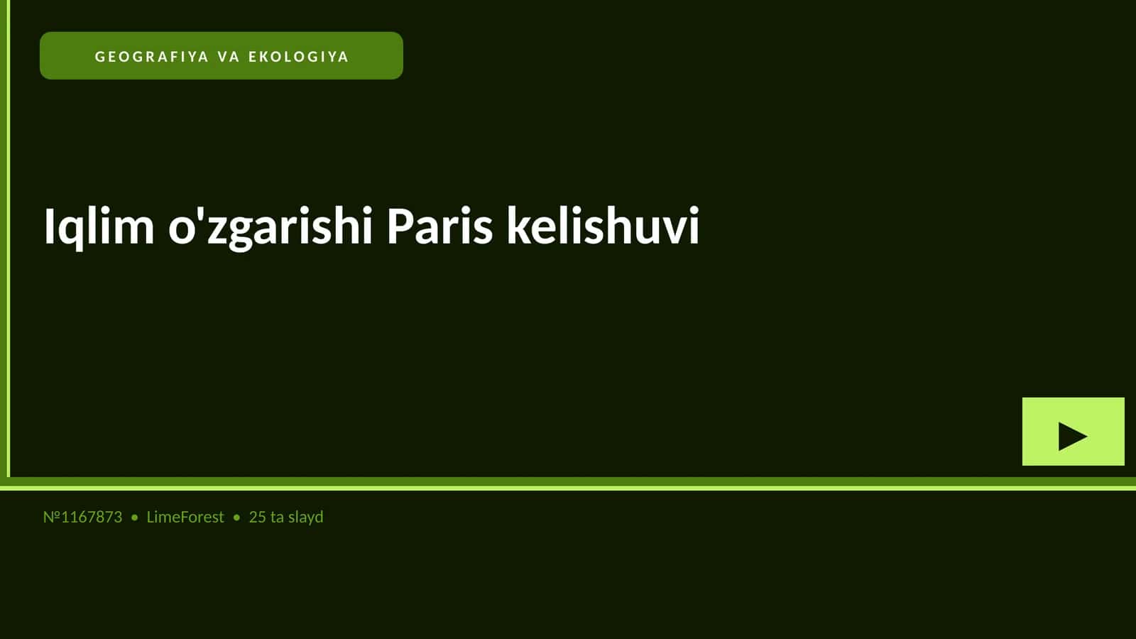 Iqlim o'zgarishi Paris kelishuvi
